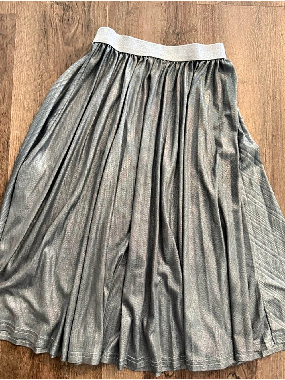 Girls silver skirt size 9